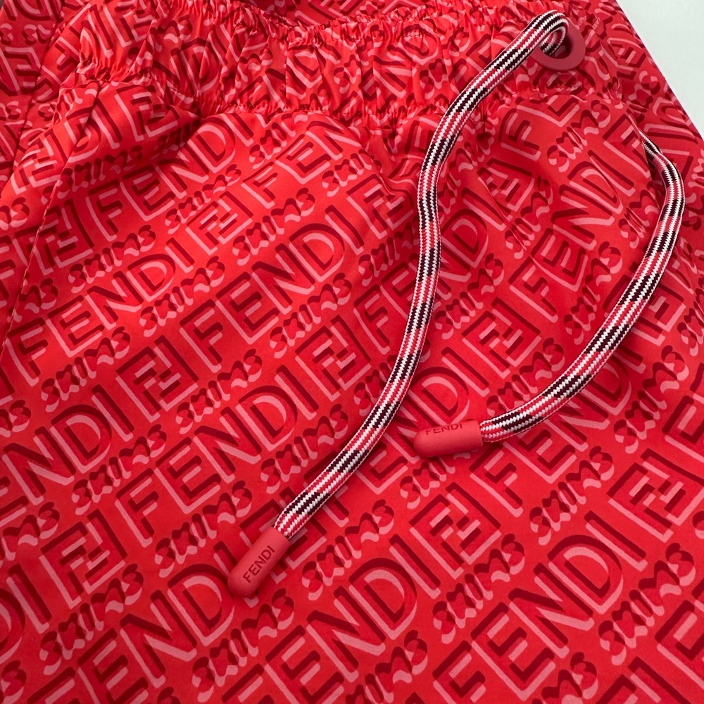 Fendi Vibrant Red Trunks pants women’s jogger